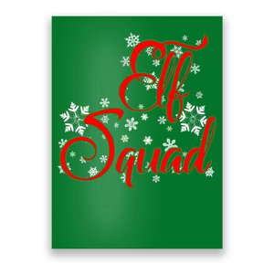 Elf Squad Funny Christmas Elf Poster