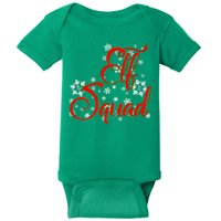 Elf Squad Funny Christmas Elf Baby Bodysuit