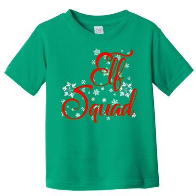 Elf Squad Funny Christmas Elf Toddler T-Shirt