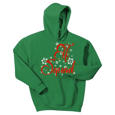 Elf Squad Funny Christmas Elf Kids Hoodie