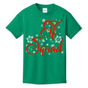 Elf Squad Funny Christmas Elf Kids T-Shirt