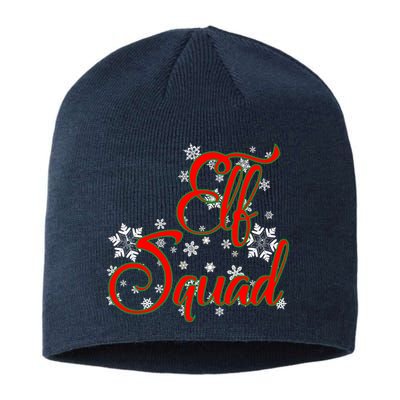 Elf Squad Funny Christmas Elf Sustainable Beanie