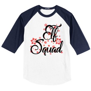 Elf Squad Funny Christmas Elf Baseball Sleeve Shirt