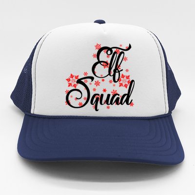 Elf Squad Funny Christmas Elf Trucker Hat