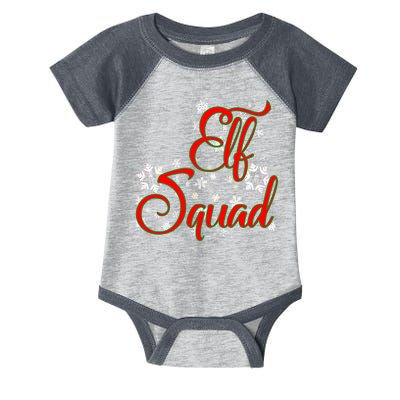 Elf Squad Funny Christmas Elf Infant Baby Jersey Bodysuit