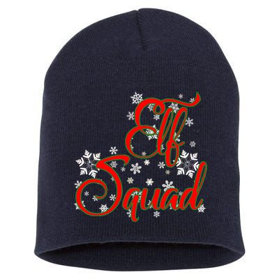 Elf Squad Funny Christmas Elf Short Acrylic Beanie