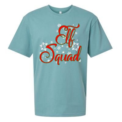 Elf Squad Funny Christmas Elf Sueded Cloud Jersey T-Shirt