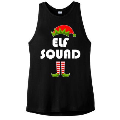 Elf Squad Funny Christmas Elves Ladies PosiCharge Tri-Blend Wicking Tank