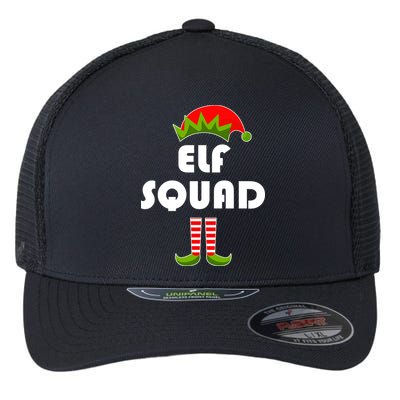 Elf Squad Funny Christmas Elves Flexfit Unipanel Trucker Cap