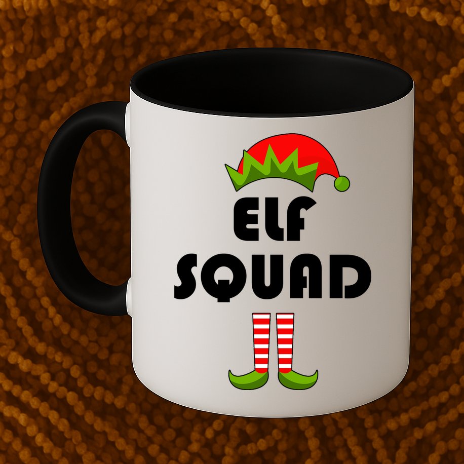Elf Squad Funny Christmas Elves Mug