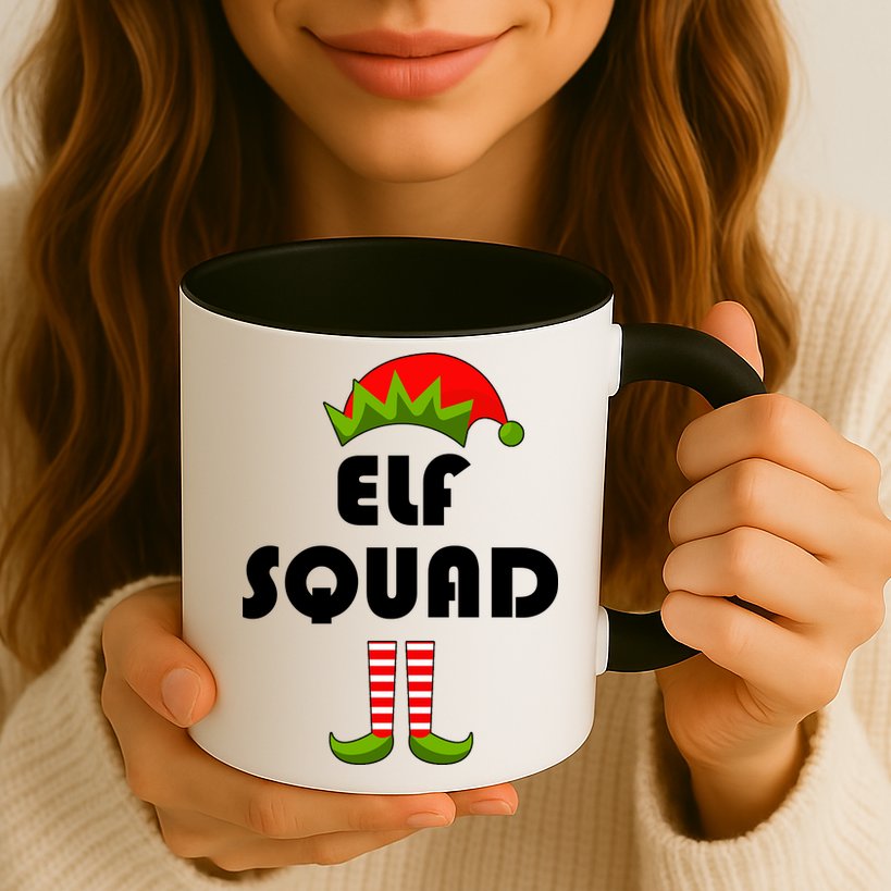 Elf Squad Funny Christmas Elves Mug
