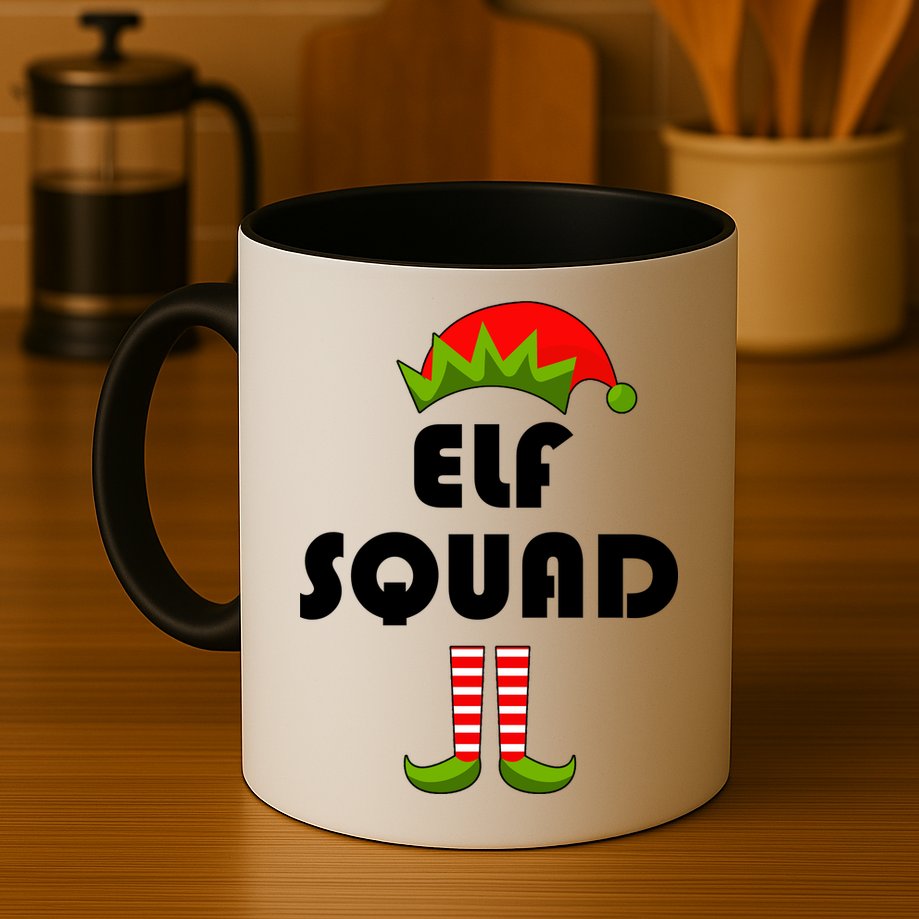 Elf Squad Funny Christmas Elves Mug