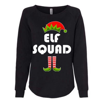 Elf Squad Funny Christmas Elves Womens California Wash Sweatshirt