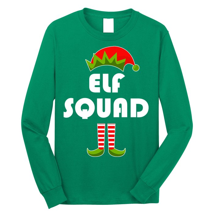 Elf Squad Funny Christmas Elves Long Sleeve Shirt