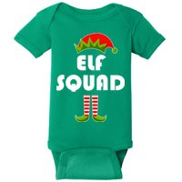 Elf Squad Funny Christmas Elves Baby Bodysuit