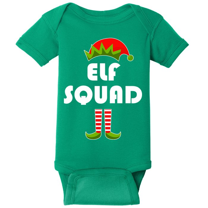 Elf Squad Funny Christmas Elves Baby Bodysuit