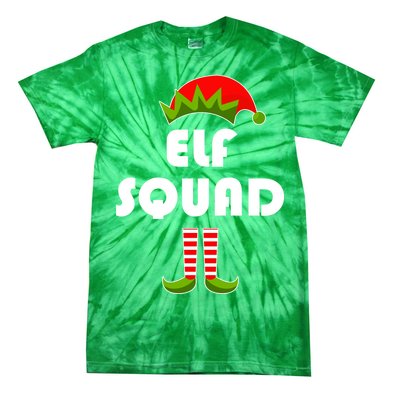 Elf Squad Funny Christmas Elves Tie-Dye T-Shirt