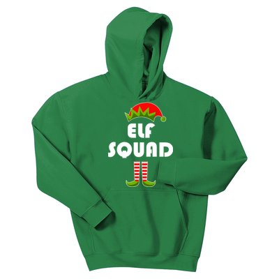 Elf Squad Funny Christmas Elves Kids Hoodie