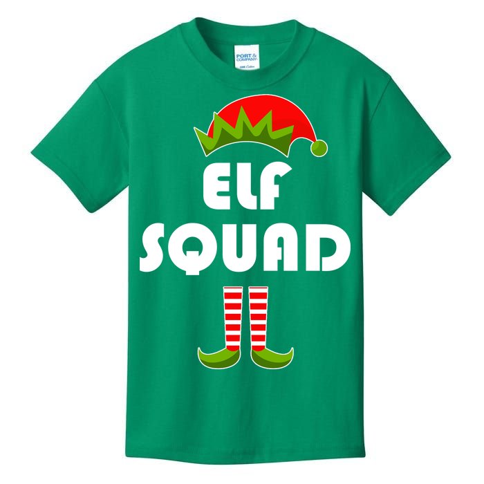 Elf Squad Funny Christmas Elves Kids T-Shirt