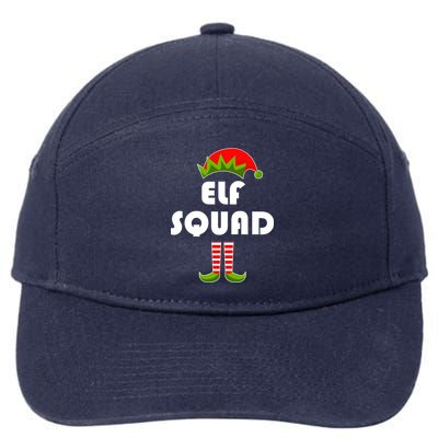 Elf Squad Funny Christmas Elves 7-Panel Snapback Hat