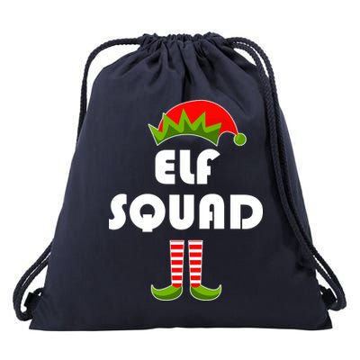 Elf Squad Funny Christmas Elves Drawstring Bag