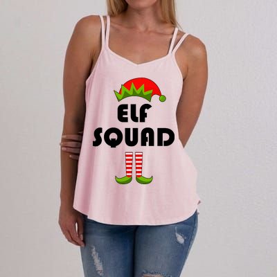 Elf Squad Funny Christmas Elves Women's Strappy Tank