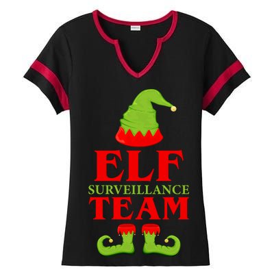 Elf Surveillance Team Ladies Halftime Notch Neck Tee