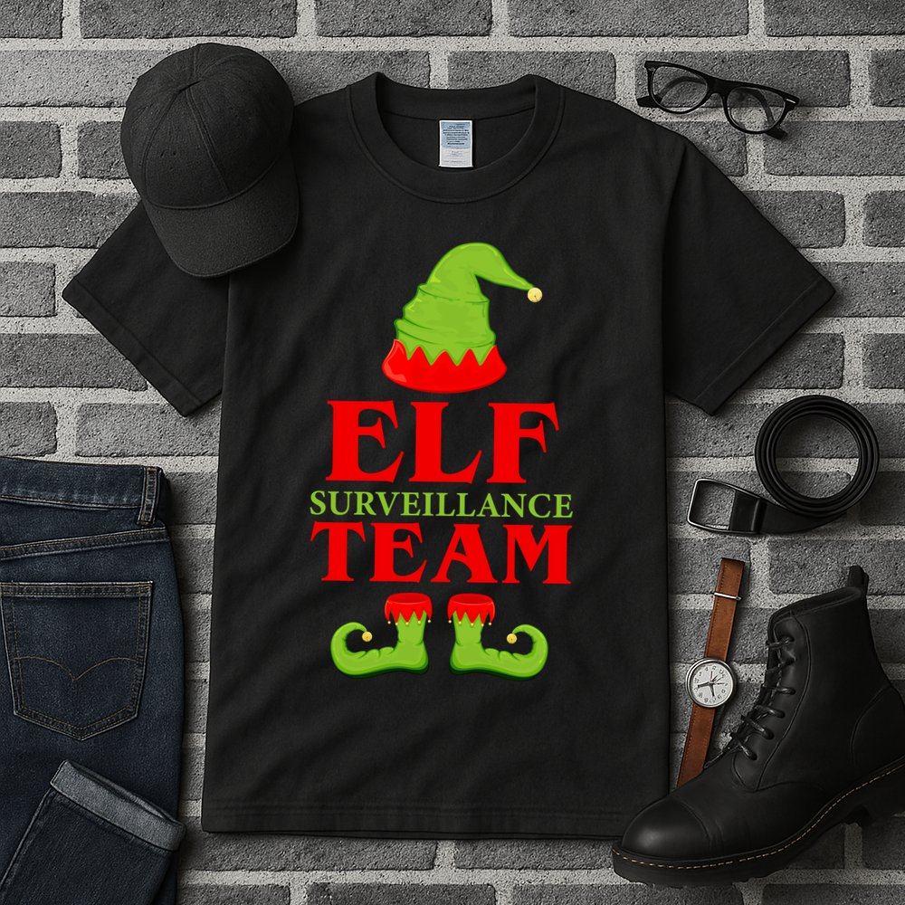 Elf Surveillance Team Tall T-Shirt