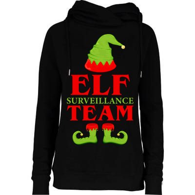 Elf Surveillance Team Womens Funnel Neck Pullover Hood