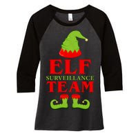 Elf Surveillance Team Women's Tri-Blend 3/4-Sleeve Raglan Shirt