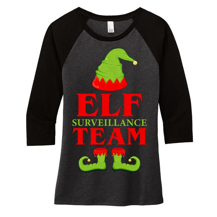 Elf Surveillance Team Women's Tri-Blend 3/4-Sleeve Raglan Shirt