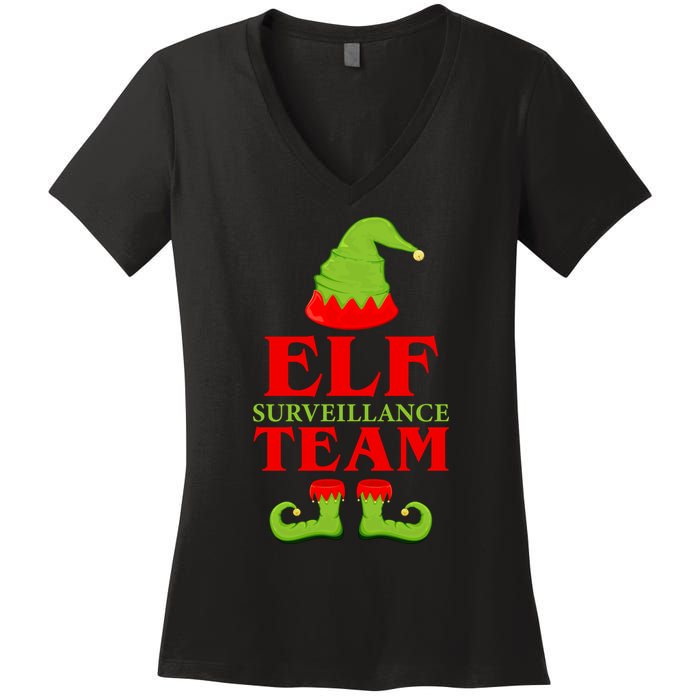 Elf Surveillance Team Women's V-Neck T-Shirt