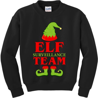 Elf Surveillance Team Kids Sweatshirt