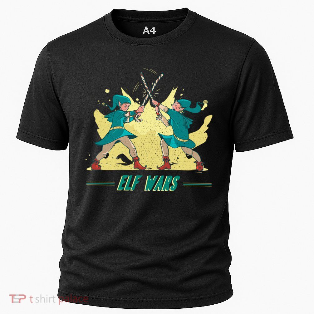 Elf Wars Funny Christmas Performance Shirt