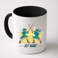 Elf Wars Funny Christmas Mug