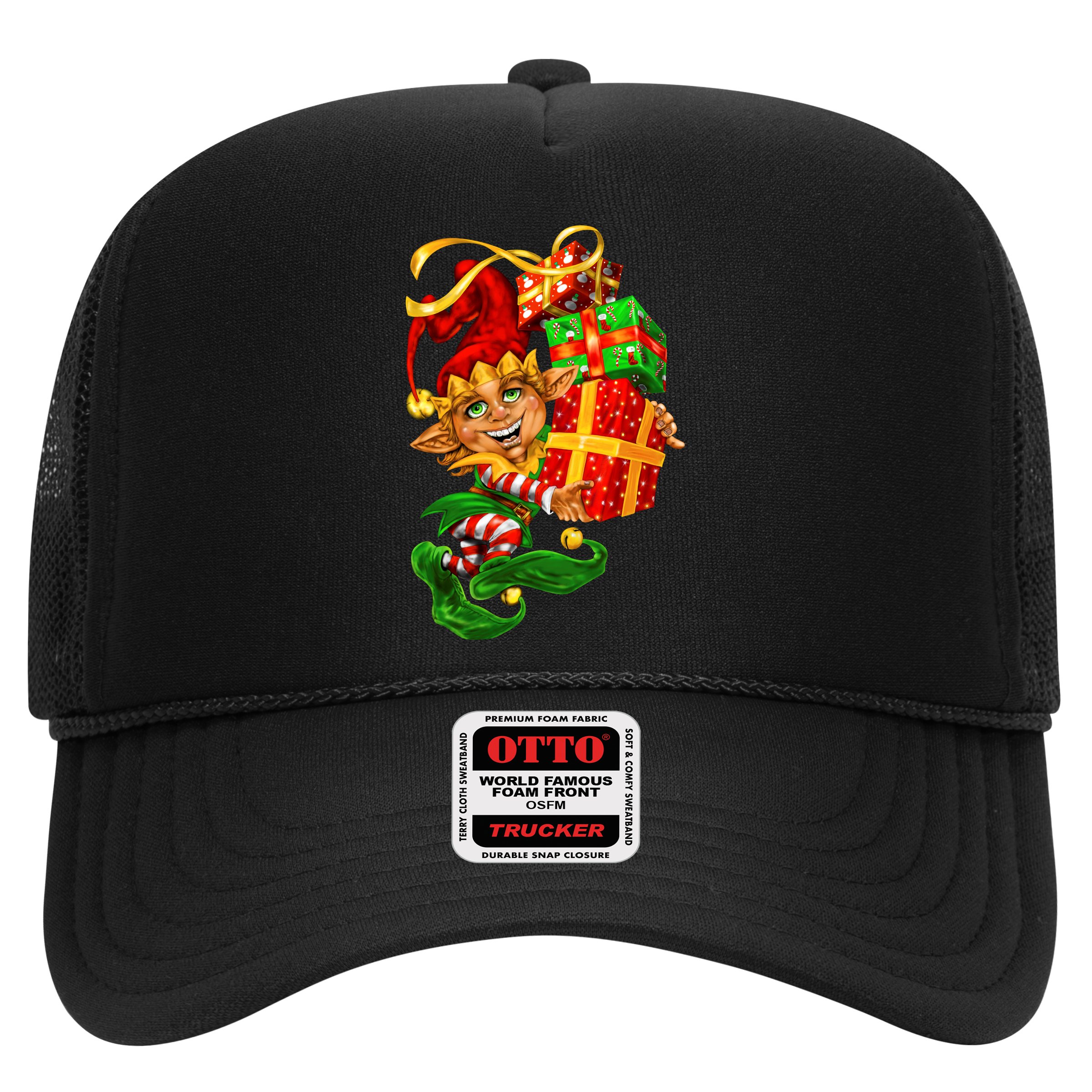 Elf With Stack Of Gifts Hat