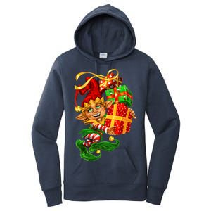 Elf With Stack Of Gifts Women's Pullover Hoodie