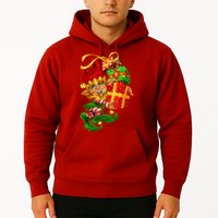 Elf With Stack Of Gifts Hoodie