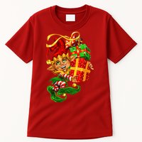 Elf With Stack Of Gifts Tall T-Shirt