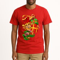 Elf With Stack Of Gifts Tall T-Shirt