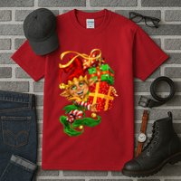 Elf With Stack Of Gifts Tall T-Shirt