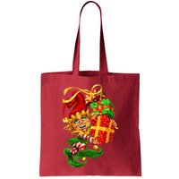 Elf With Stack Of Gifts Bag