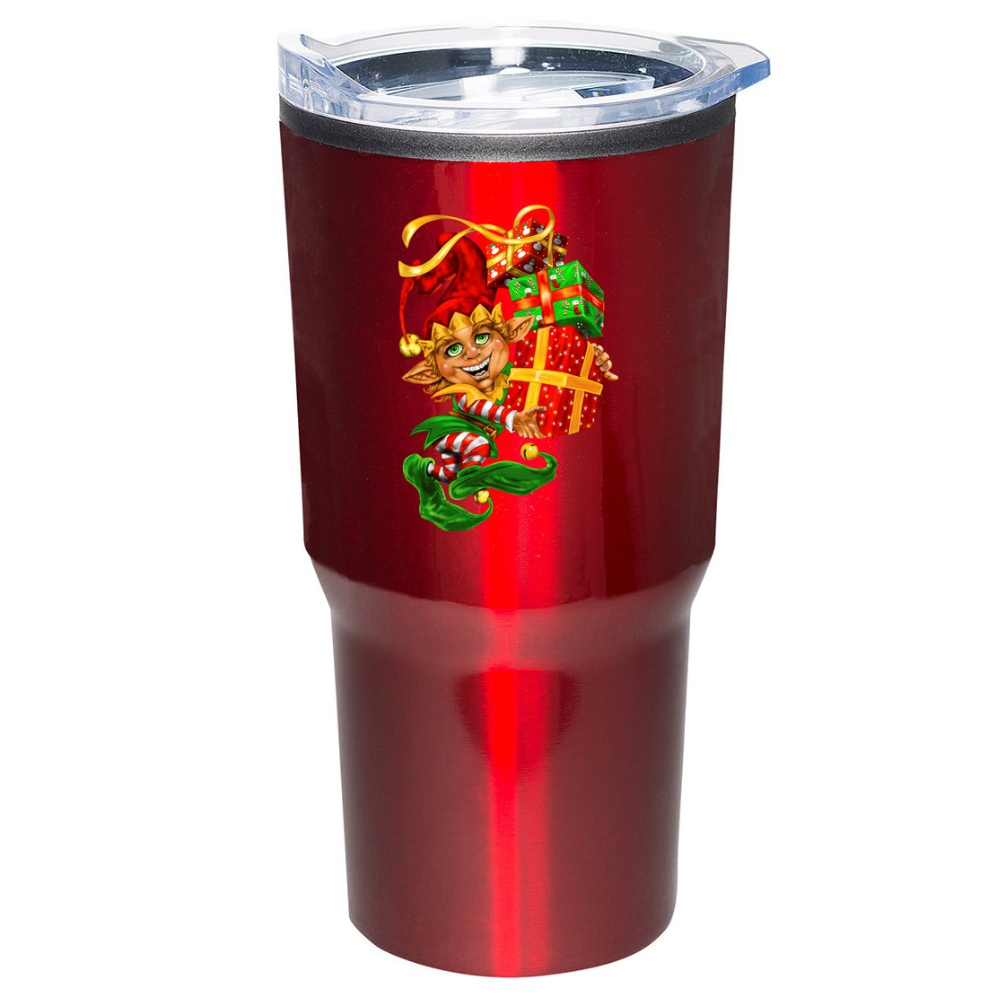 Elf With Stack Of Gifts Tumbler