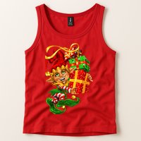 Elf With Stack Of Gifts Tank Top