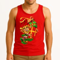 Elf With Stack Of Gifts Tank Top