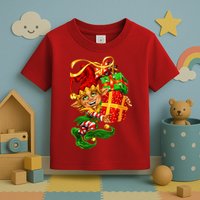 Elf With Stack Of Gifts Toddler T-Shirt