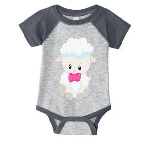 Easter Lamb Fluffy Sheep School Teacher Mom Infant Baby Jersey Bodysuit