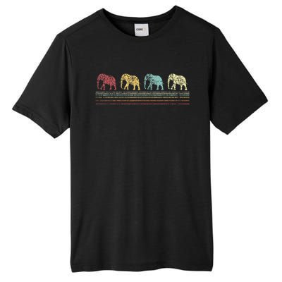 Elephant Lover Funny Elephant Retro Tall Fusion ChromaSoft Performance T-Shirt