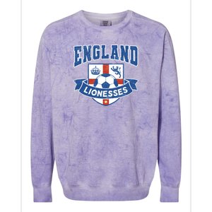 England Lionesses Football Badge (04) Colorblast Crewneck Sweatshirt