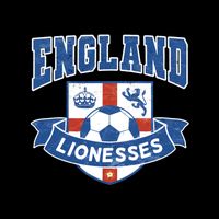England Lionesses Football Badge (04) Cooling Performance Crew T-Shirt